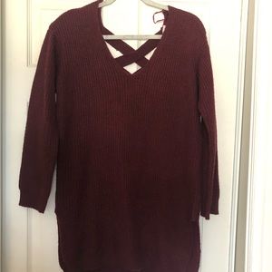 🔥SALE🔥Burgundy knit Sweater Size- L